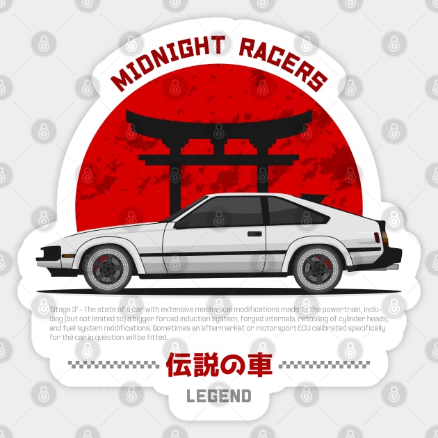 Tuner White A60 Celica Superior JDM Sticker by GoldenTuners